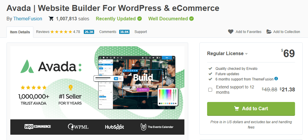 Avada WordPress theme