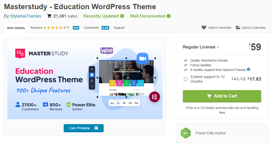 Masterstudy wordpress education theme