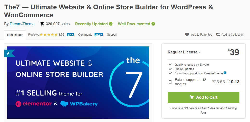 The7 Best WordPress theme